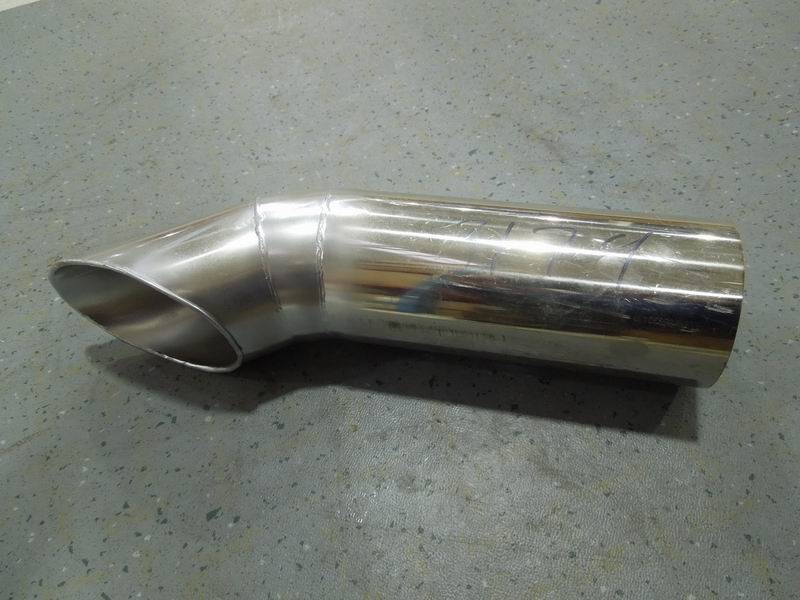 Exhaust tailpipe (Φ101, L=422mm, 145°)-1