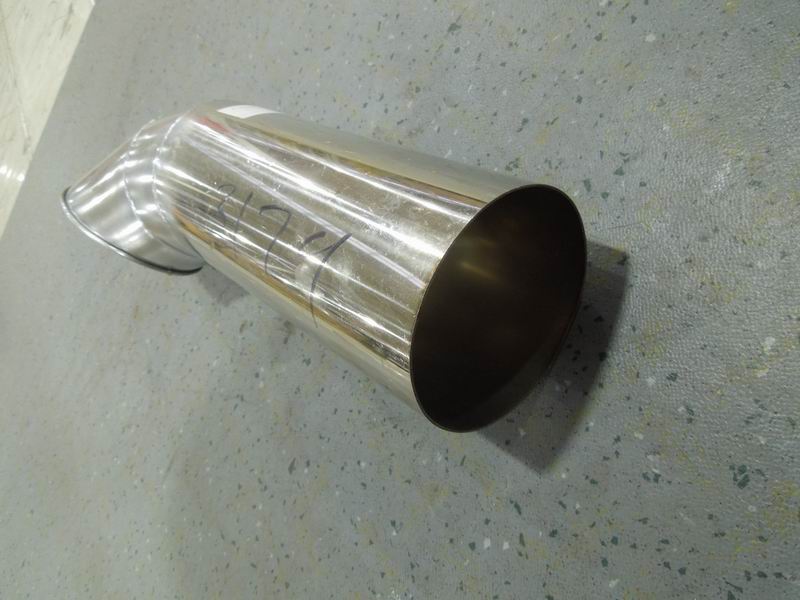 Exhaust tailpipe (Φ101, L=422mm, 145°)-2