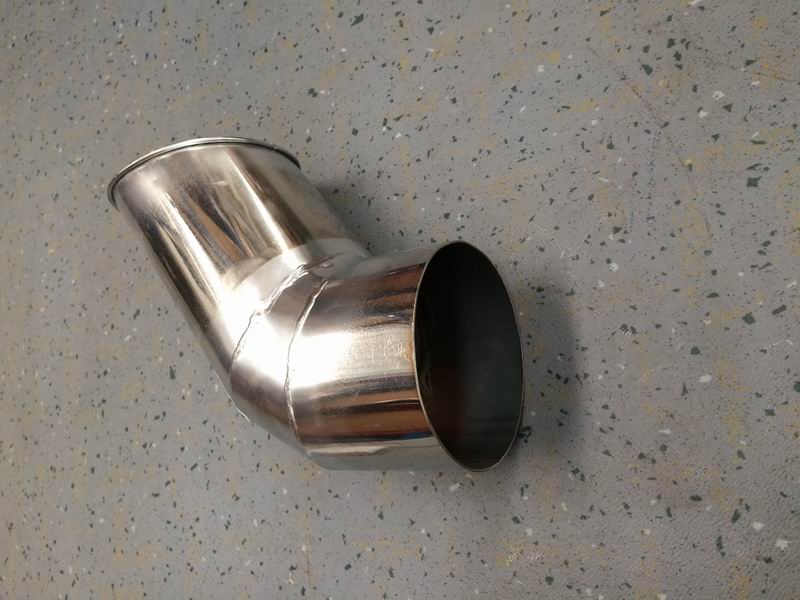 Exhaust tailpipe (Φ102, L=237mm, 131°)