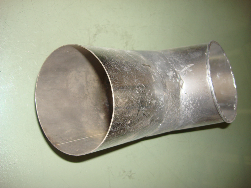 Exhaust tailpipe (Φ102, L=260mm, 135°)-1