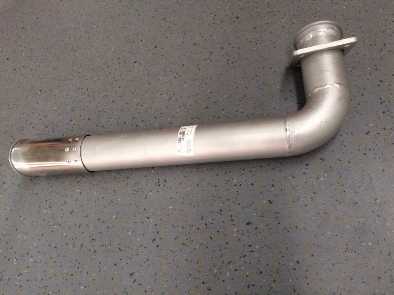 Exhaust tailpipe (flange 80*80 Φ76 L=660)-2