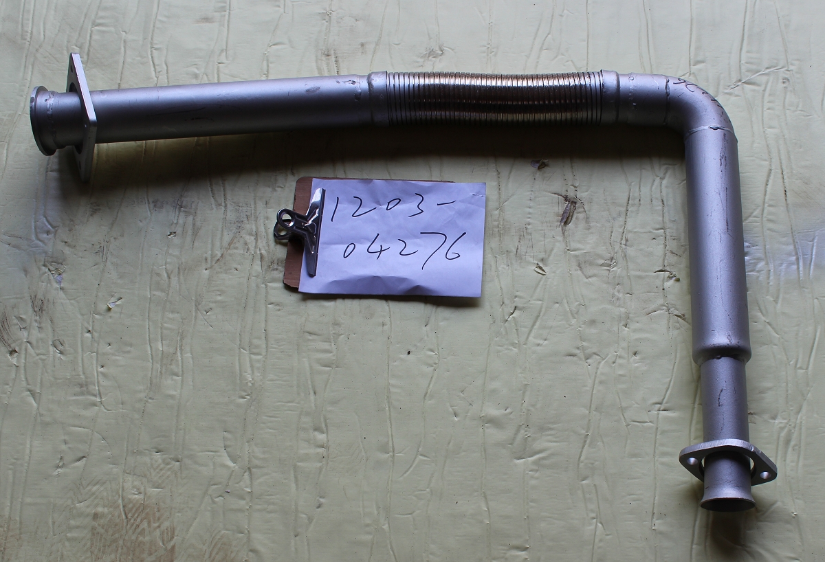 Exhaust corrugated pipe (flange 80*80, L=600mm)