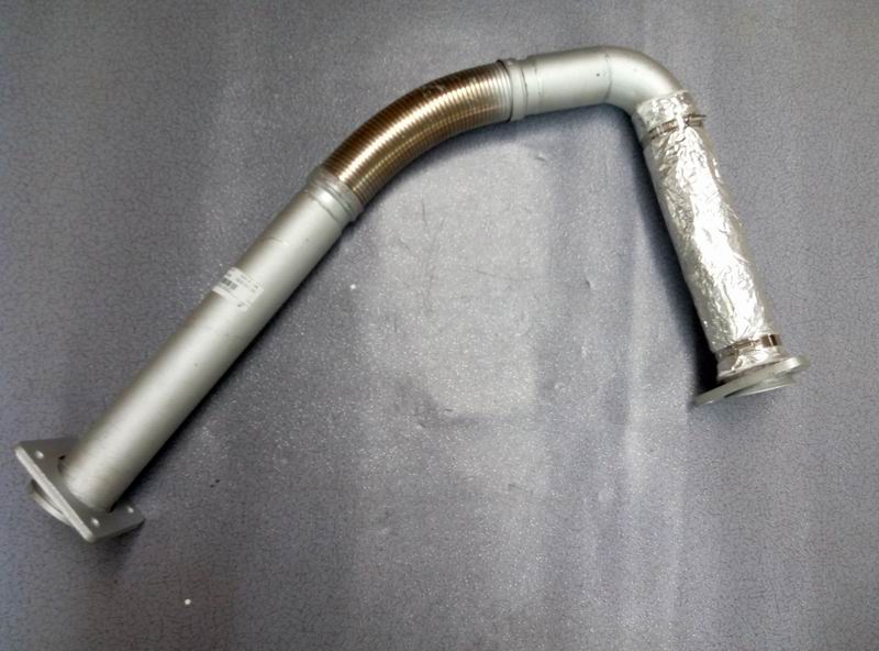 Гофрированная труба выхлопная (фланец 80 * 80 , Л= 300mm )