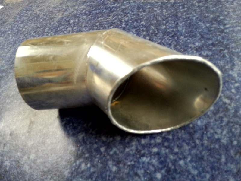Exhaust tailpipe, Φ102, L=219,131°-1