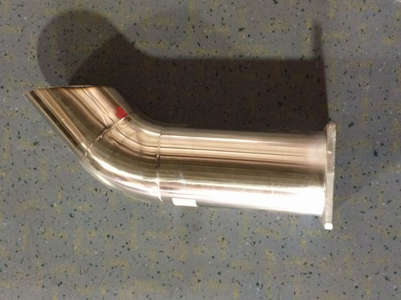Exhaust tailpipe, Φ114, L=4351mm, flange 105*105