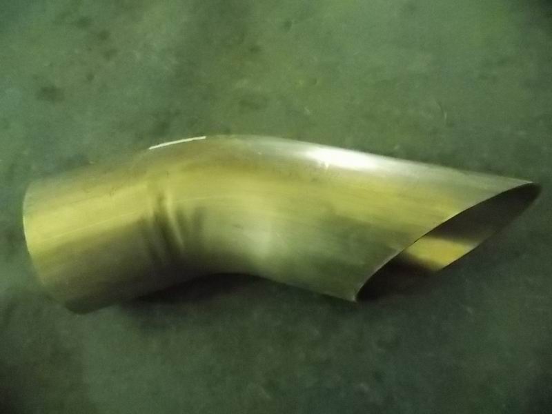 Exhaust tailpipe (Φ101, L=320mm, 145°)