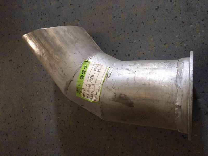 Exhaust tailpipe (flange 124*124, Φ114, L=335)