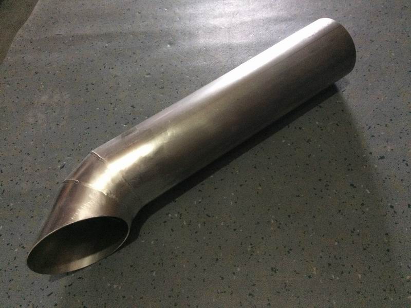 Exhaust tailpipe (Φ102, L=420)-1