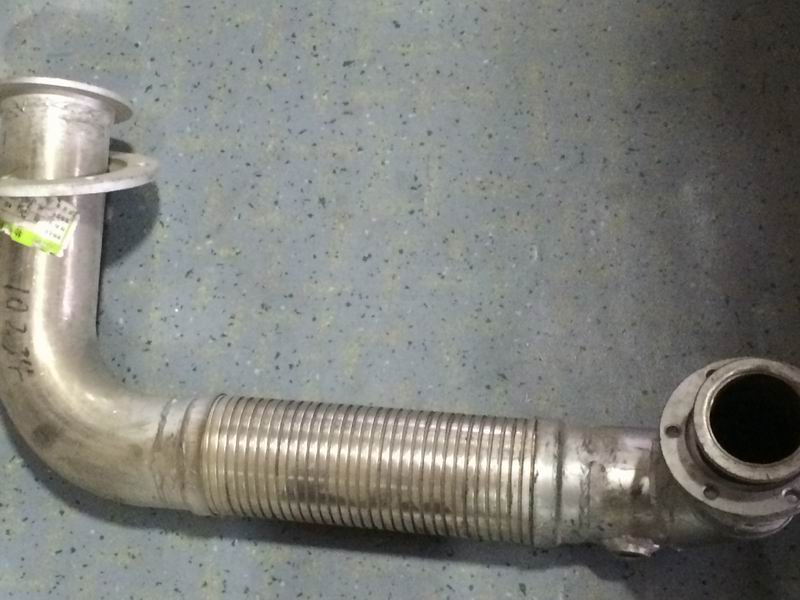 Exhaust corrugated pipe