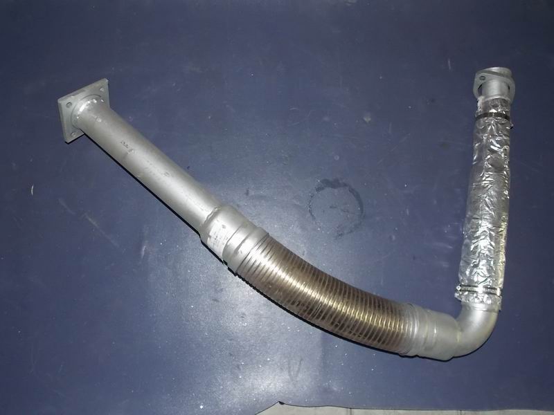 Exhaust corrugated pipe (flange 68*68, L=360mm)