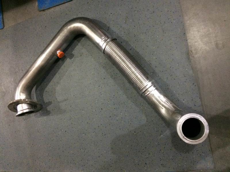 Exhaust corrugated pipe