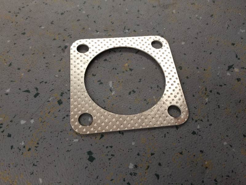 Exhaust gasket, square, hole distance 75mm-1