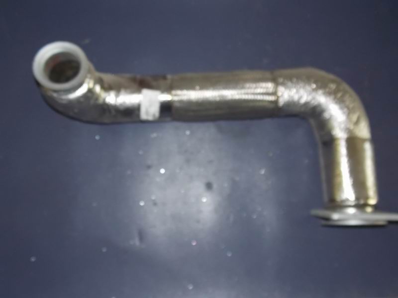 Exhaust corrugated pipe (flange 124*124 L=360)