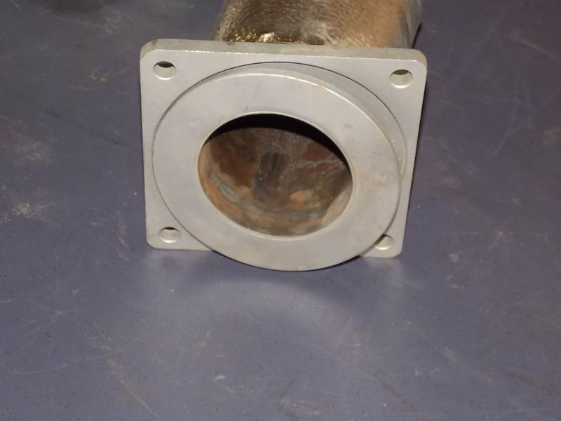 Exhaust corrugated pipe (flange 124*124 L=360)-2