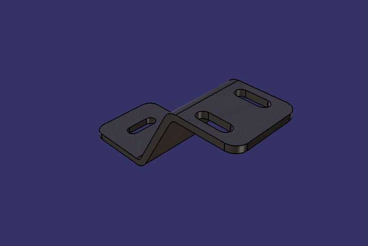 Кронштейн выхлопной трубы, тип Z, 6, без ребер