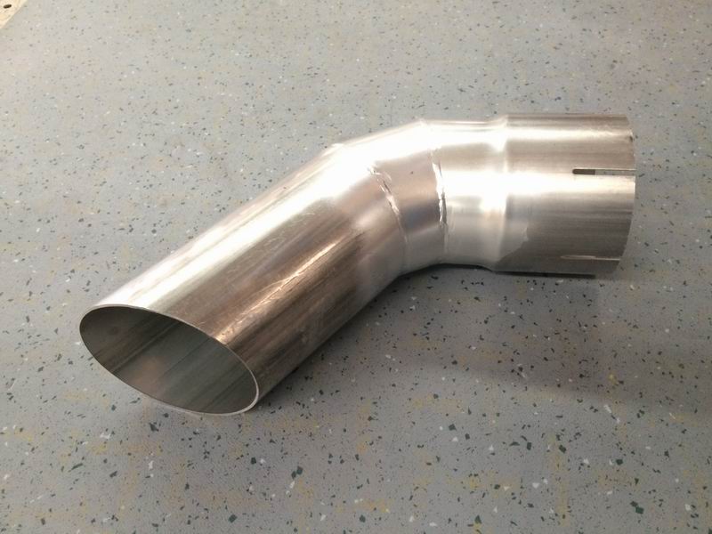 Exhaust tailpipe (Φ120, L=296, 125°)-1