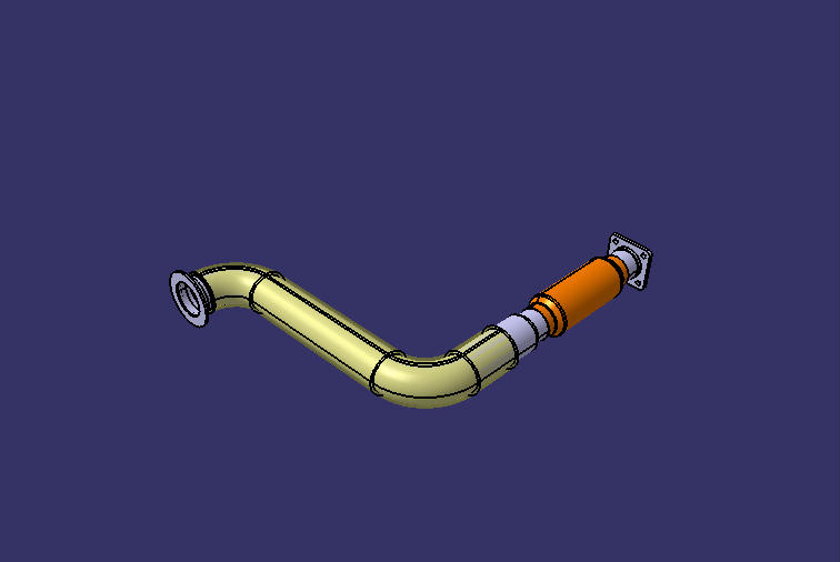 Exhaust bellows, Φ76, L=713