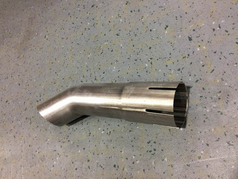 Exhaust tailpipe, Φ63, L=285mm, special type
