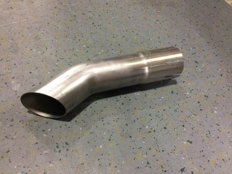 Exhaust tailpipe, Φ63, L=285mm, special type-1