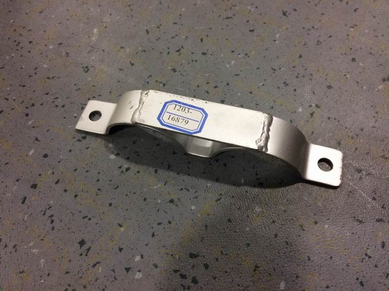 Exhaust pipe bracket, special shape, 3mm, without reinforcement