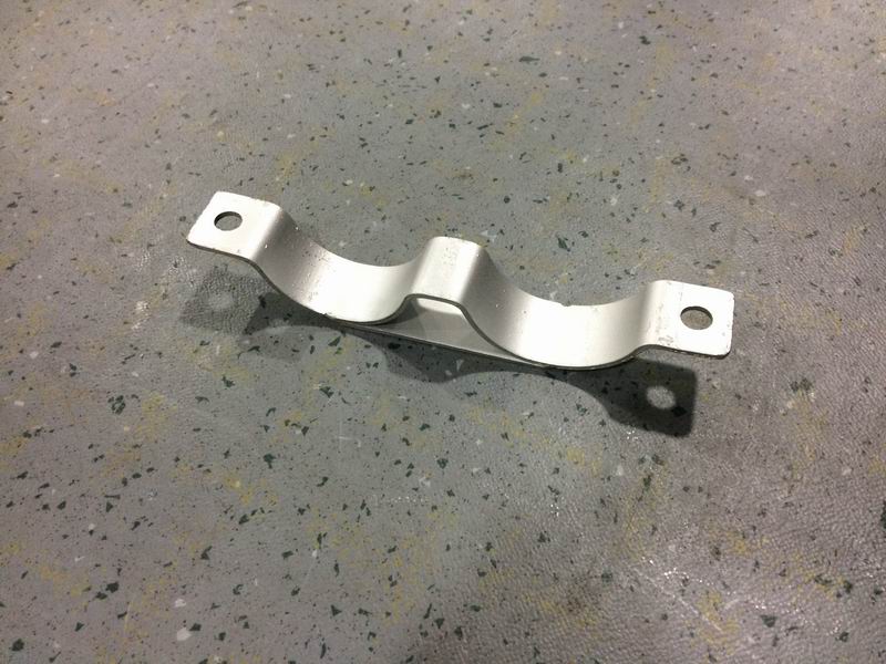 Exhaust pipe bracket, special shape, 3mm, without reinforcement-2