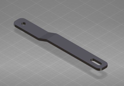 Exhaust pipe bracket, Z-shaped, thick 6, without reinforcement