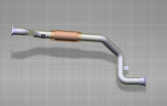 Exhaust bellows, Φ63, L=1750-1