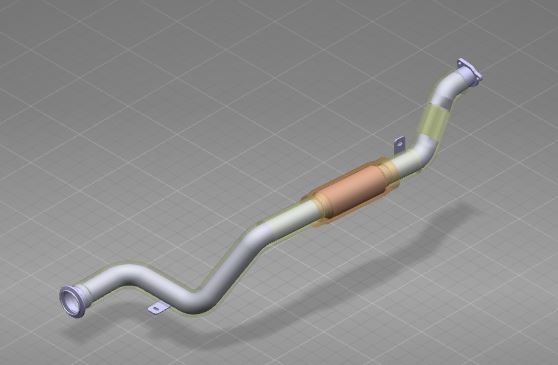 Exhaust bellows, Φ63, L=1750