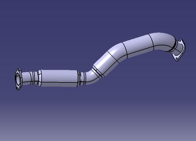 Выхлопной сильфон, Φ 76 , Л= 1109mm