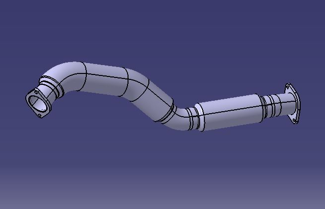 Выхлопной сильфон, Φ 76 , Л= 1109mm-1