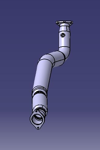 Выхлопной сильфон, Φ 76 , Л= 1362mm