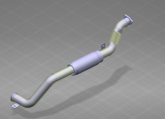 Exhaust bellows, Φ63, L=1375