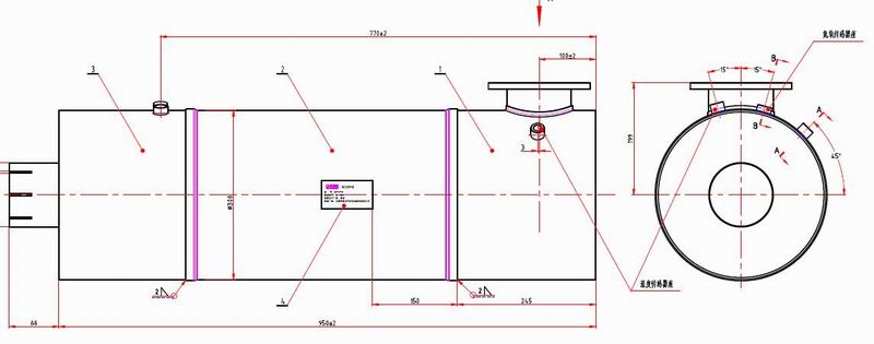 Catalytic converter (cylindrical type)