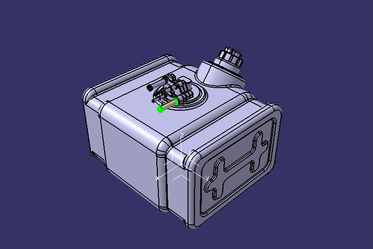 Urea tank, 16L, Weichai, Tin Chai