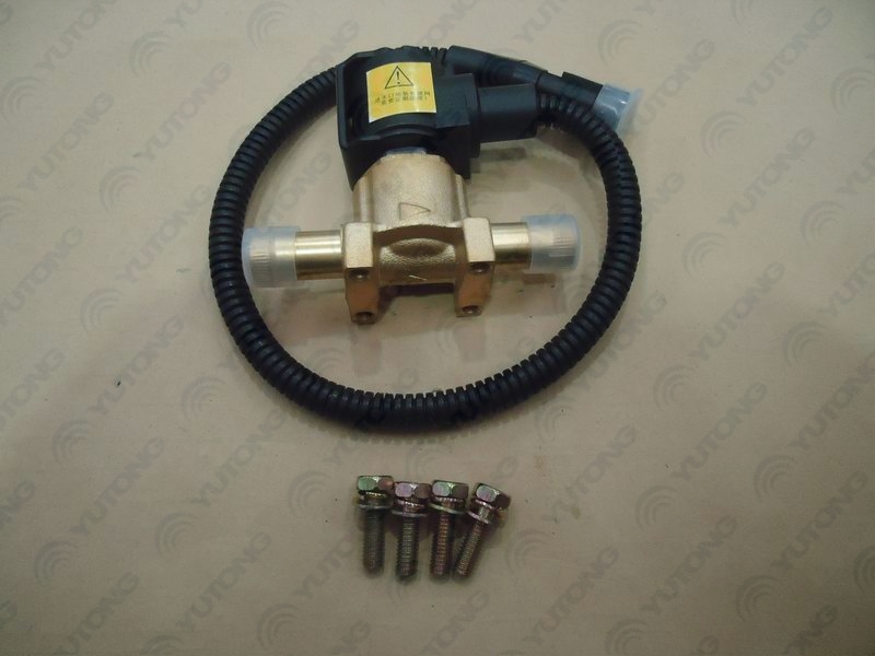 Coolant heating on and off solenoid valve