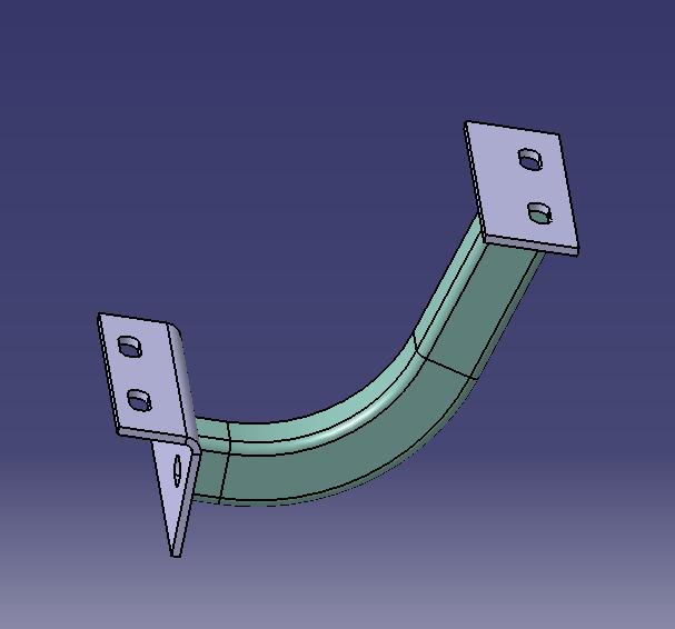 Cooling radiator bracket, ZK6127-1