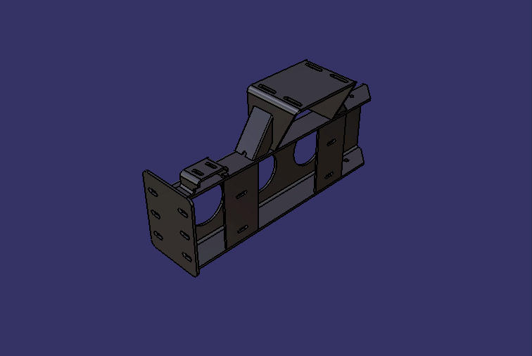 Fan fixing bracket, right horizontal