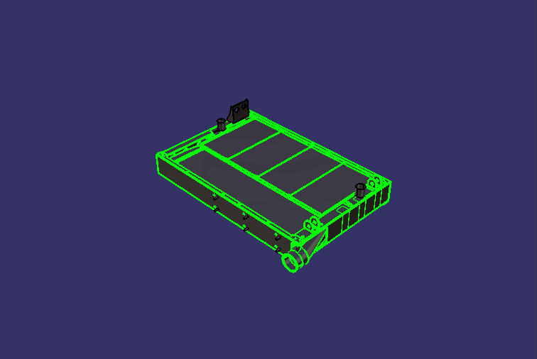 Combined cooling module (copper-aluminum, for left)