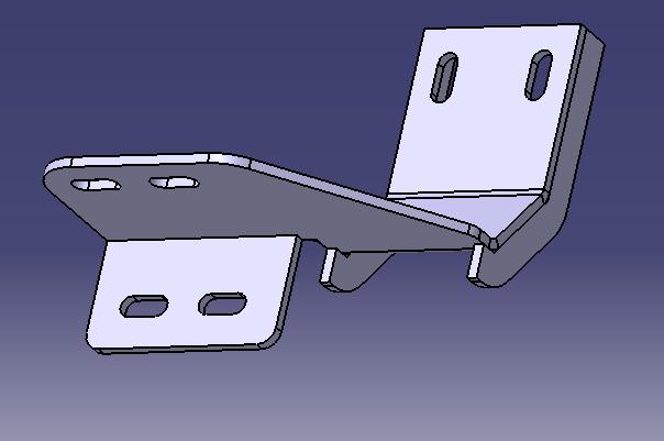 Cooling radiator bracket, rear bus