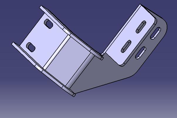 Cooling radiator bracket, rear bus-1