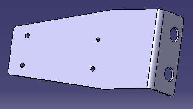 Radiator side bracket, L-shaped, ZK6935-1