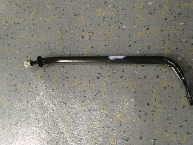 Cooling radiator support rod