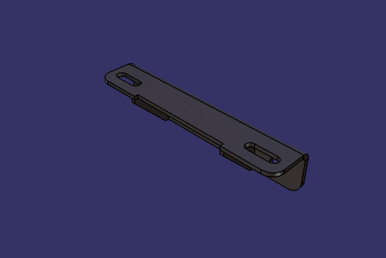 Cooling radiator fixing bracket, L-shaped, 6122