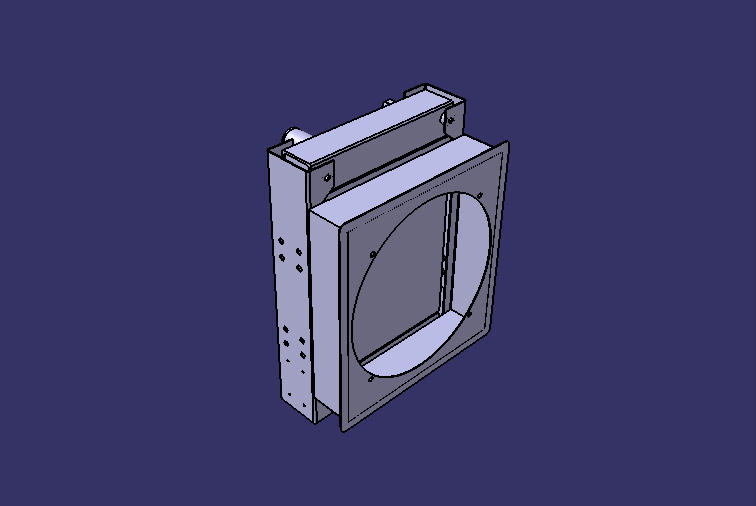 Motor radiator, aluminum, plate fins