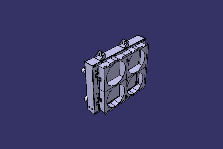 Combined cooling module, aluminum fin, ZLQ1 parallel blower, left side