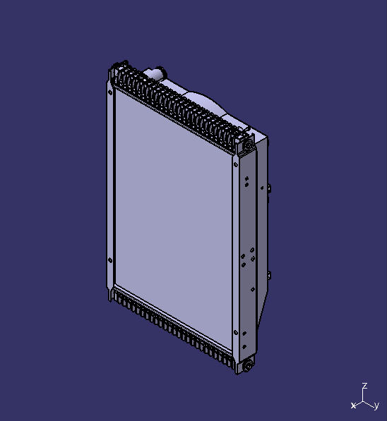 Engine radiator, aluminum pipe belt