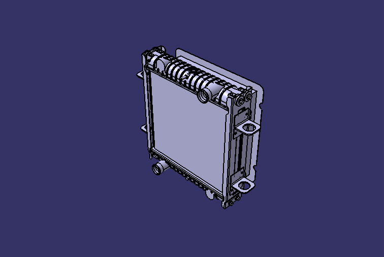 Motor radiator, aluminum tube belt, blowing air