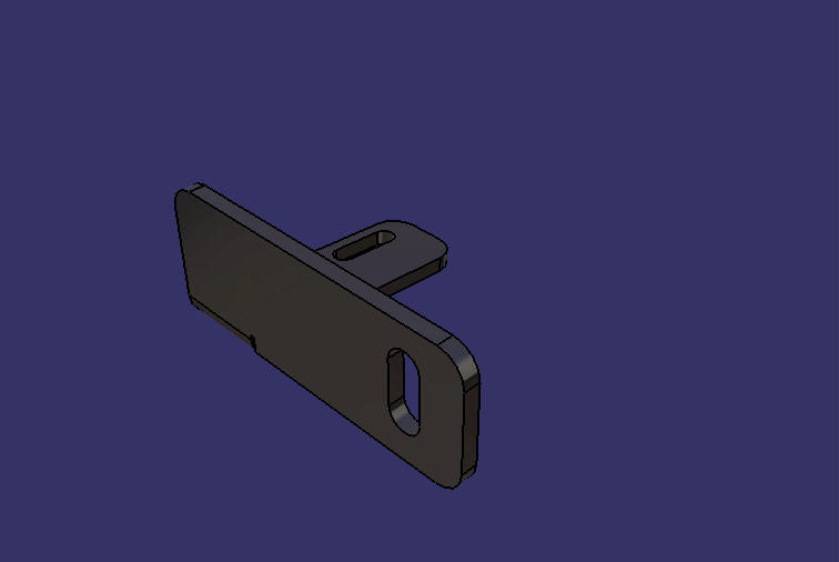 Radiator right support, L-shaped, front-mounted