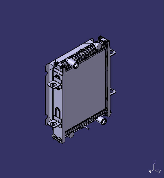 Motor radiator, aluminum tube belt, blowing air