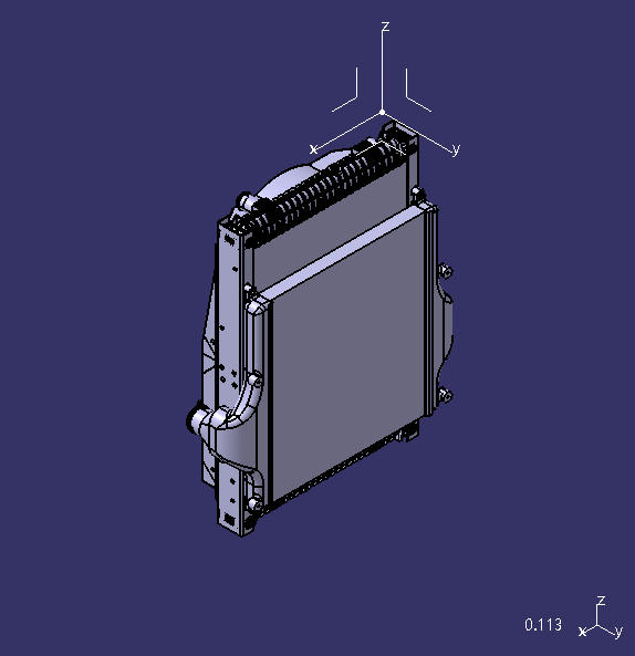 Combined cooling module, aluminum pipe belt, ZLQ1, dual connection